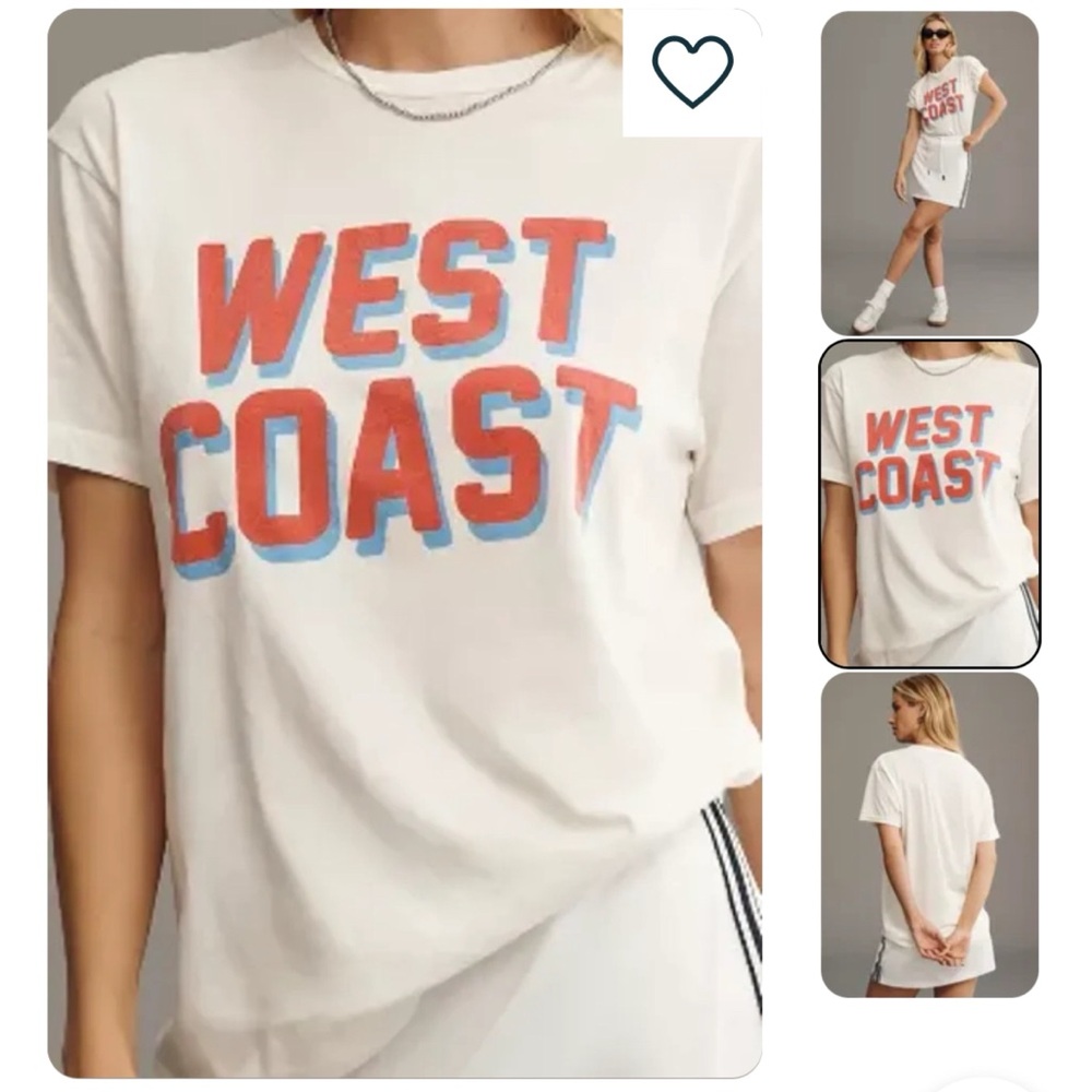 NWOT Free People Retro Brand “WEST COAST” T-Shirt
